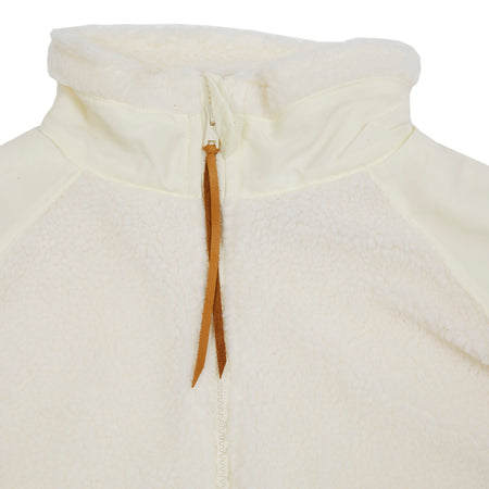 Orslow Boa Fleece Vest in Ecru