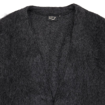 Orslow Mohair Cardigan in Charcoal 2