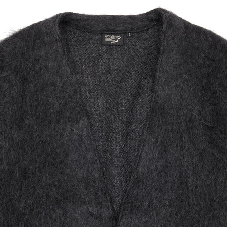 Orslow Mohair Cardigan in Charcoal