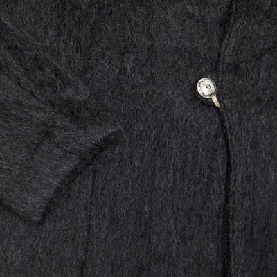 Orslow Mohair Cardigan in Charcoal 3