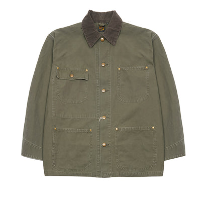 Orslow Relax Fit Coverall Jacket in Army Green