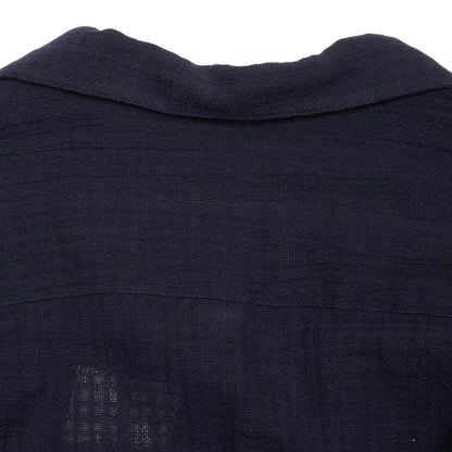 Portuguese Flannel Linen Shirt in Navy