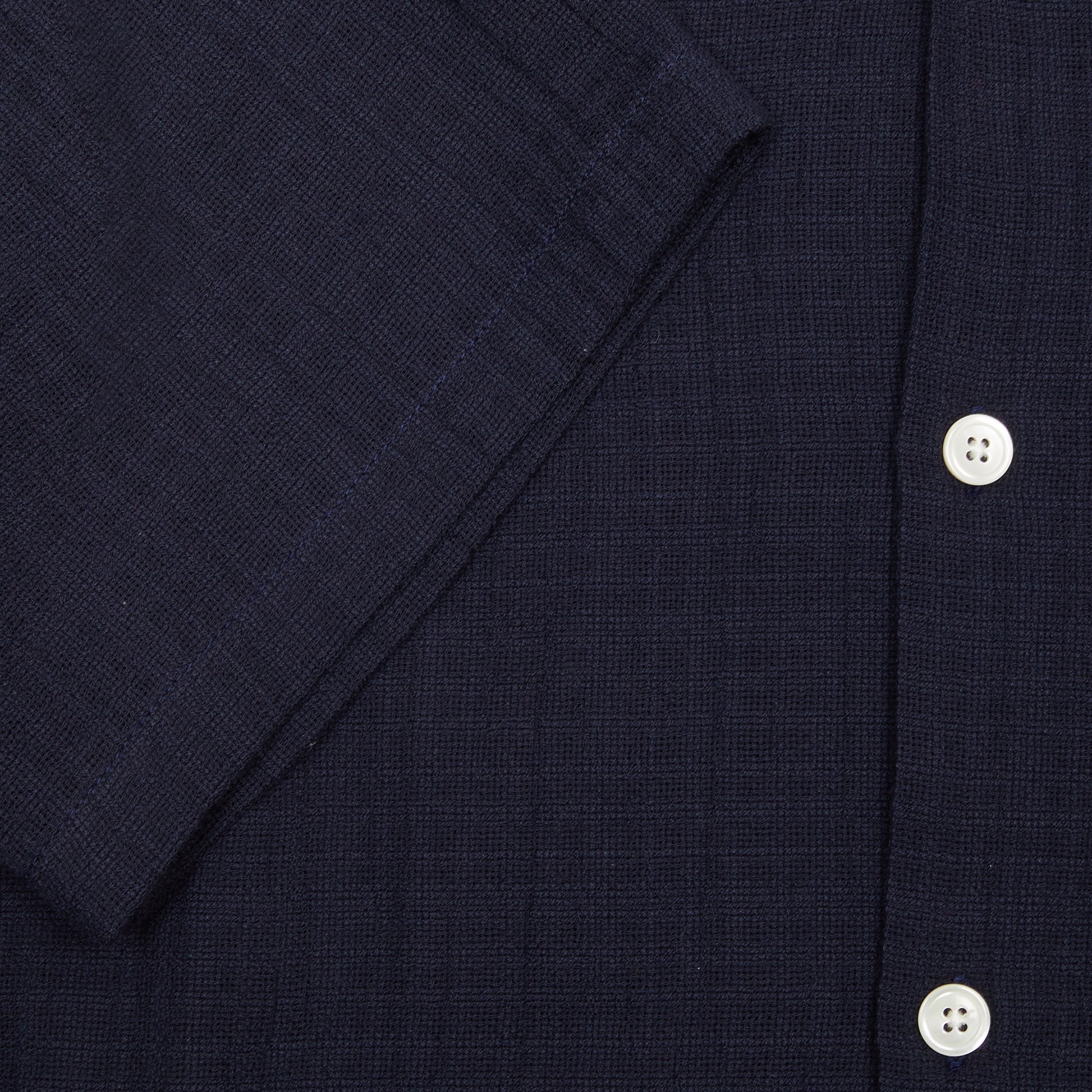 Portuguese Flannel Linen Shirt in Navy