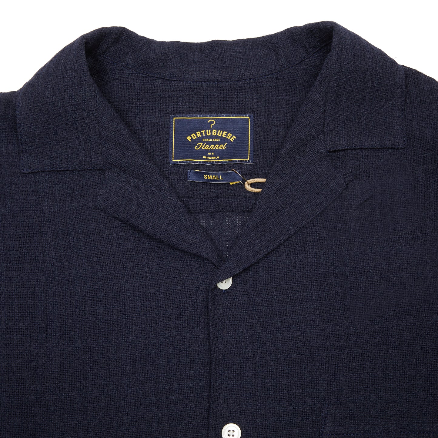 Portuguese Flannel Linen Shirt in Navy
