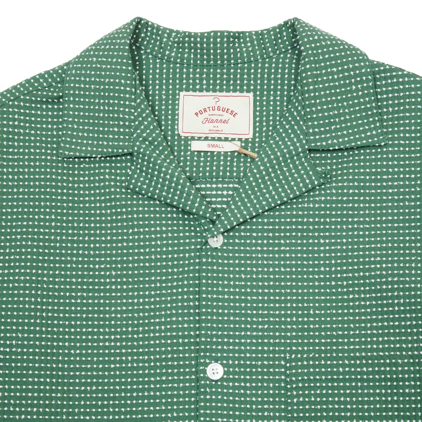 Portuguese Flannel Cotton Blend Shirt in Green