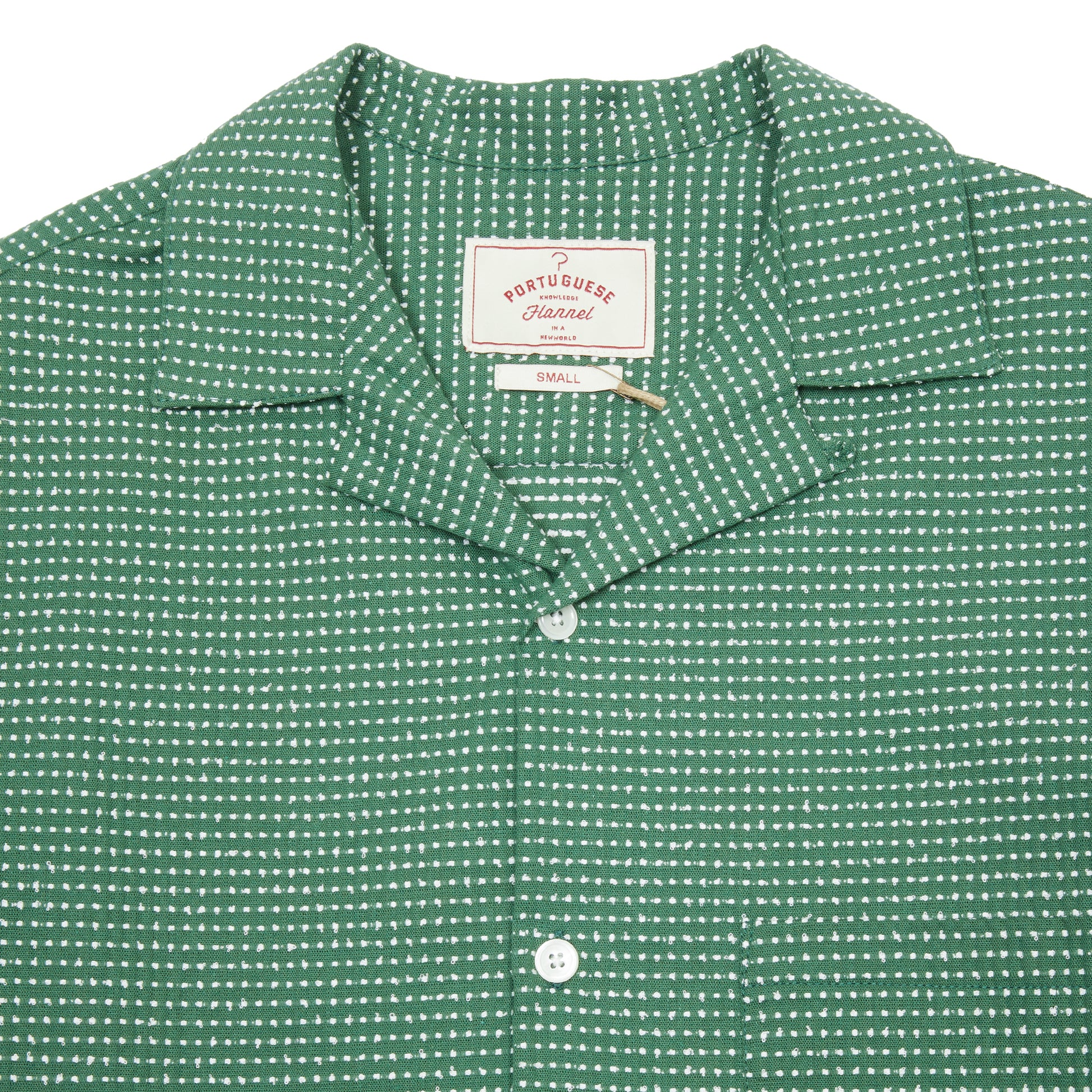 Portuguese Flannel Cotton Blend Shirt in Green