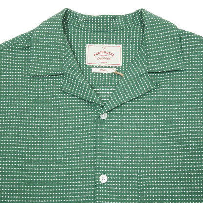 Portuguese Flannel Cotton Blend Shirt in Green