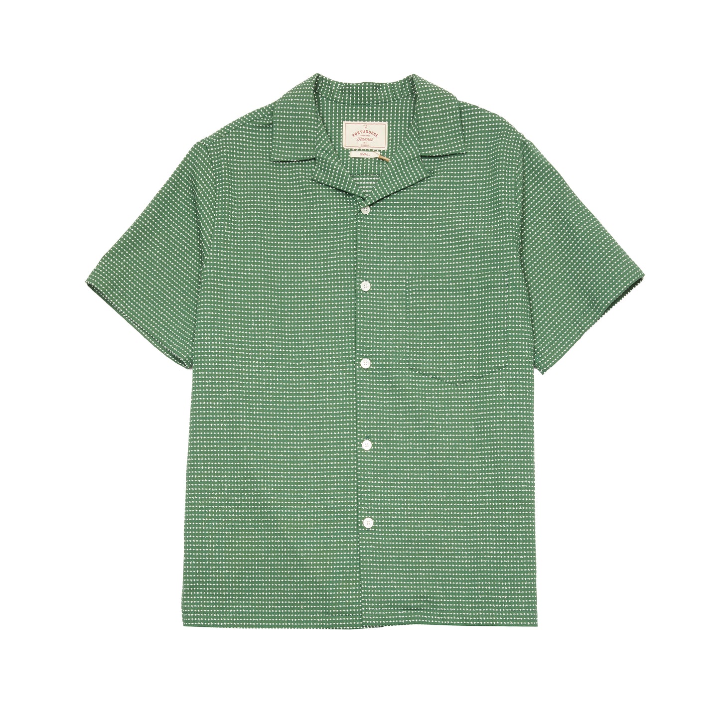 Portuguese Flannel Cotton Blend Shirt in Green