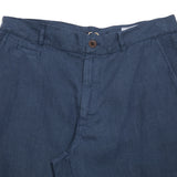 <p>Linen workwear trousers in navy. This style features side slant pockets and a ticket pocket on the front, buttoned welted pockets at the back, belt loops, and a button-fly closure.</p> <p>100% Linen.</p> <p>Made in Portugal.</p>