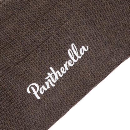 Pantherella Royston Stripe Merino Wool Socks in Dark Brown