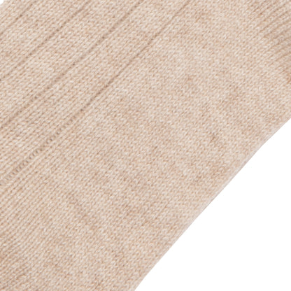 Pantherella Women's Tabitha Ribbed Cashmere Socks in Natural