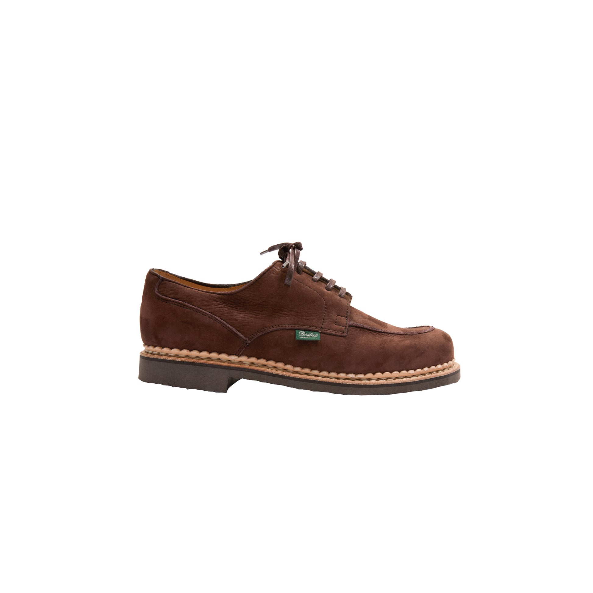 Paraboot Chambord Taurillon Nubuck Shoe in Chocolat