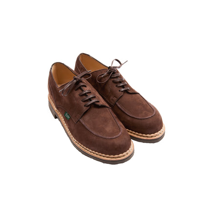 Paraboot Chambord Taurillon Nubuck Shoe in Chocolat