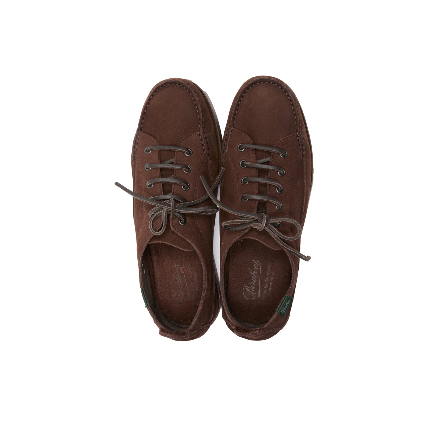 Paraboot Malibu Taurillon Nubuck Shoe in Chocolat