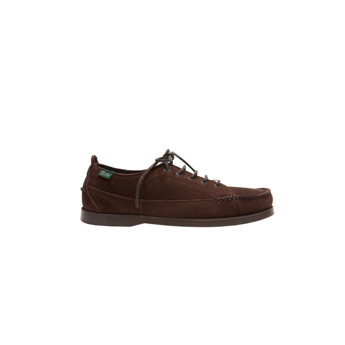 Paraboot Malibu Taurillon Nubuck Shoe in Chocolat