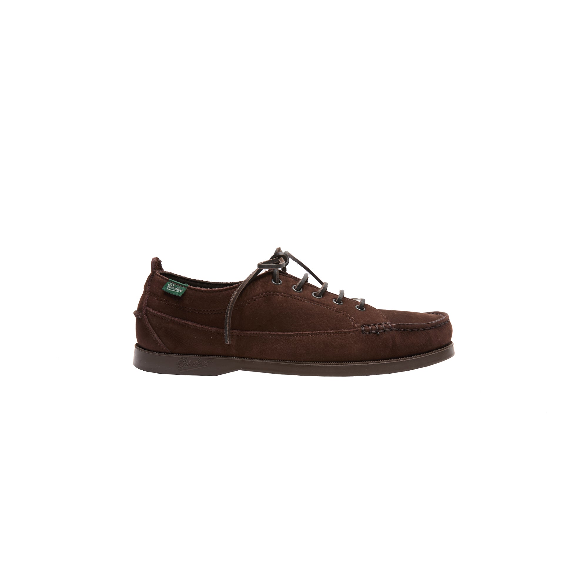 Paraboot Malibu Taurillon Nubuck Shoe in Chocolat