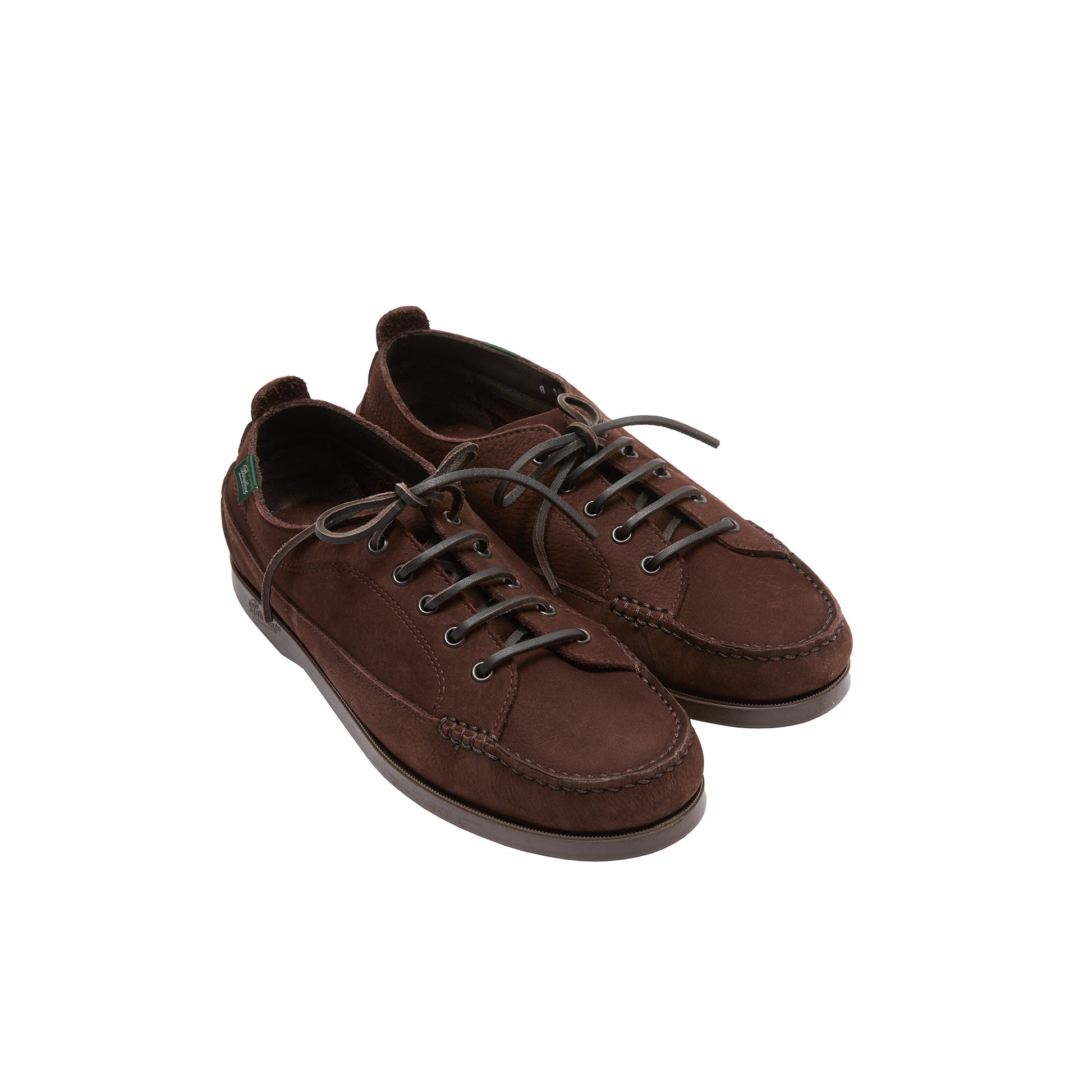 Paraboot Malibu Taurillon Nubuck Shoe in Chocolat