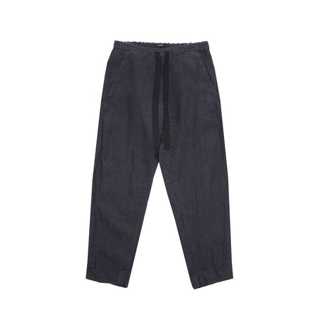 Houndstooth cuffed pants in light tactile linen.  100% Linen.  Made in Japan. 
