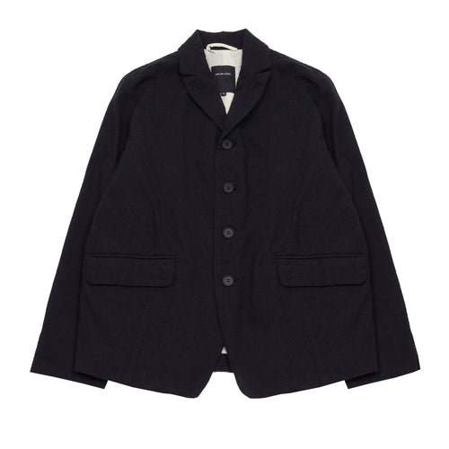 Pas de Calais Washed Cotton Wool Jacket in Black Dick s Edinburgh
