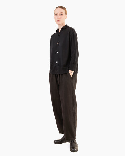 Pas de Calais Airy Merino Cardigan in Black