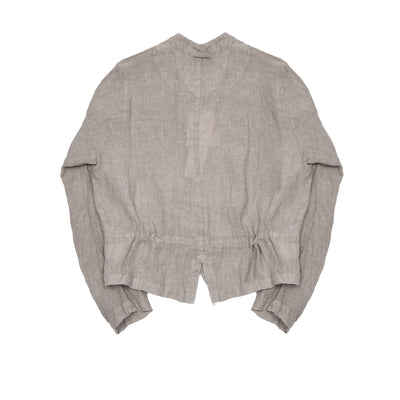 Pas de Calais French Linen Short Jacket in Grey 4