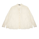 Pas de Calais Lawn Crinkle Blouse in Natural 1