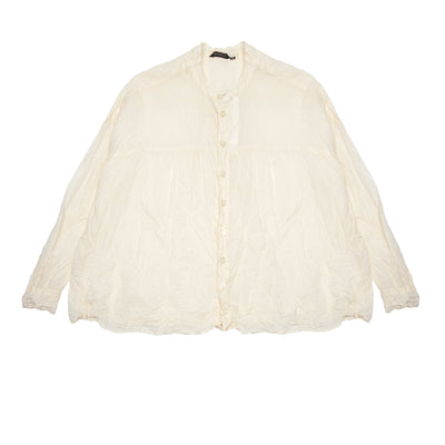 Pas de Calais Lawn Crinkle Blouse in Natural 1