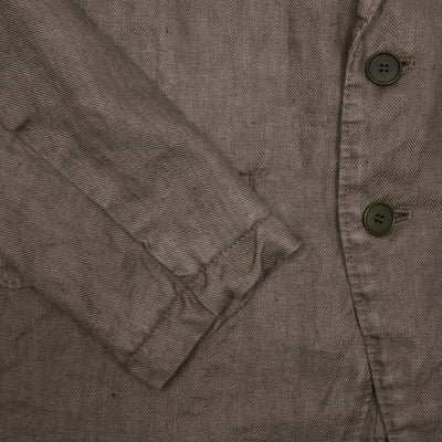 Pas de Calais Linen Tailored Jacket in Khaki 2