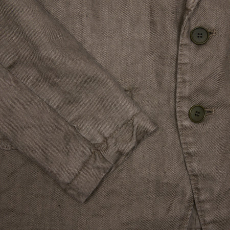 Pas de Calais Linen Tailored Jacket in Khaki 1