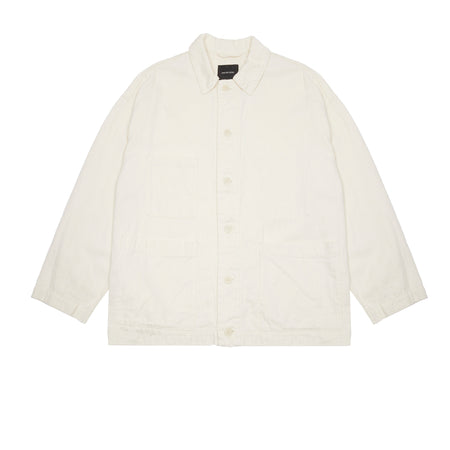 Pas de Calais Linen Cotton Satin Coverall Jacket in Natural 1