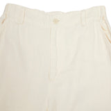 Pas de Calais Linen Cotton Satin Wide Trousers in Natural 2