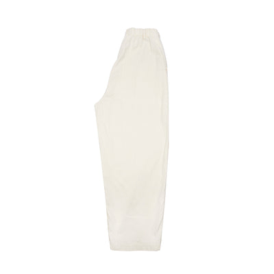 Pas de Calais Linen Cotton Satin Wide Trousers in Natural 4