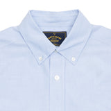 Portuguese Flannel Belavista Oxford Shirt in Open Blue 3