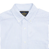 Portuguese Flannel Belavista Oxford Shirt in Light Blue Stripe 3