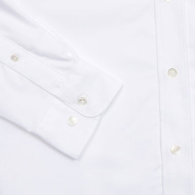 Portuguese Flannel Belavista Oxford Shirt in White 2