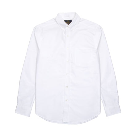 Portuguese Flannel Belavista Oxford Shirt in White 1