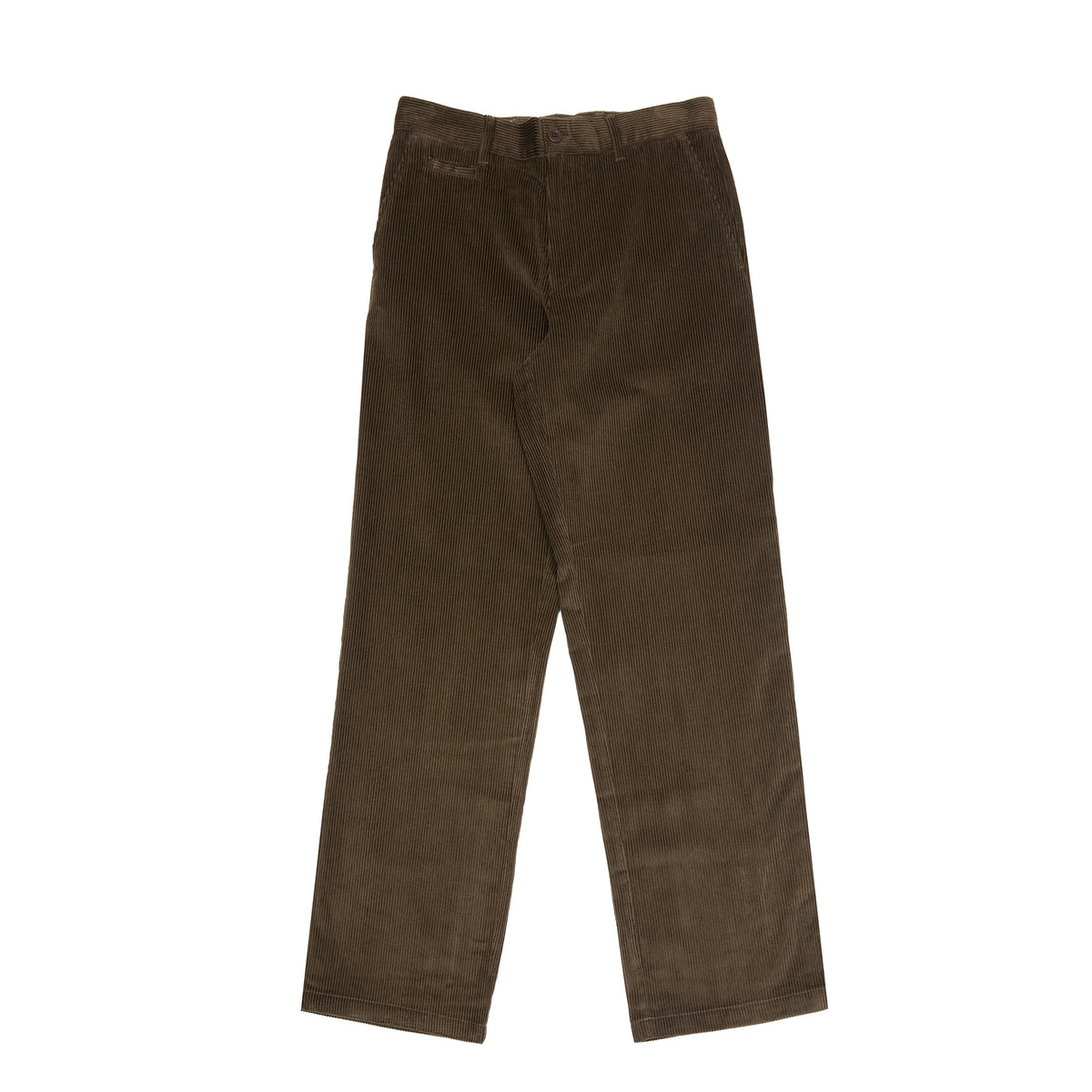 Portuguese Flannel Corduroy Trousers in Olive