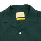 Portuguese Flannel Flame Camp Collar Shirt in Green 2