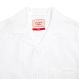 Portuguese Flannel Flame Camp Collar Shirt in White 2