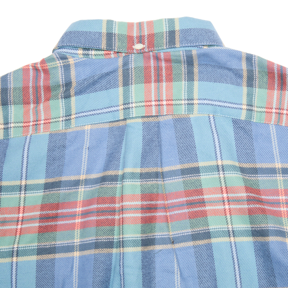 Portuguese Flannel Lucia Shirt in Sky Blue Plaid