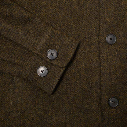 Portuguese Flannel Wool Field Overshirt in Old Forest