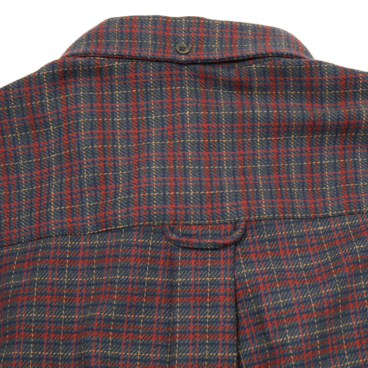 Portuguese Flannel Plura Oversized Shirt in Ocean-Red Plaid