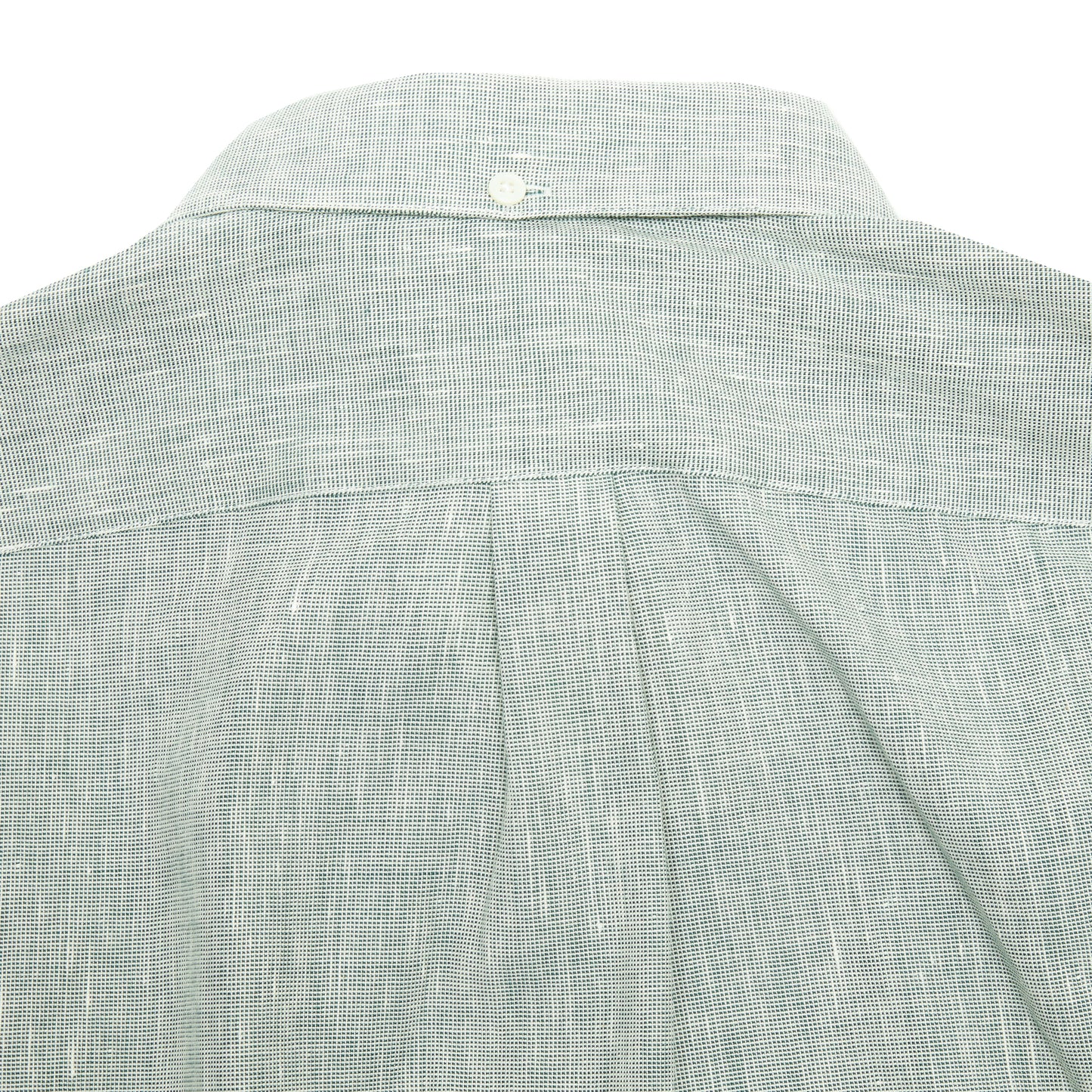 Portuguese Flannel Granular Cotton/ Linen Oxford Shirt in Green