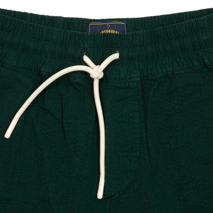Portuguese Flannel Antlantico Seersucker Summer Shorts in Green