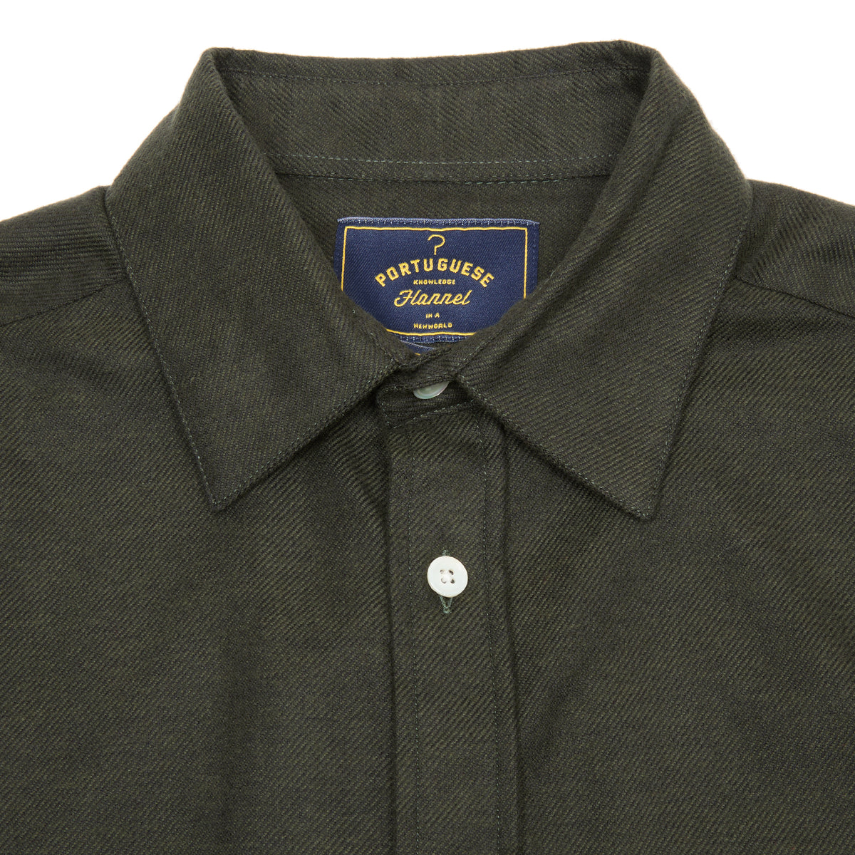 Portuguese Flannel Teca Flannel Shirt in Forest