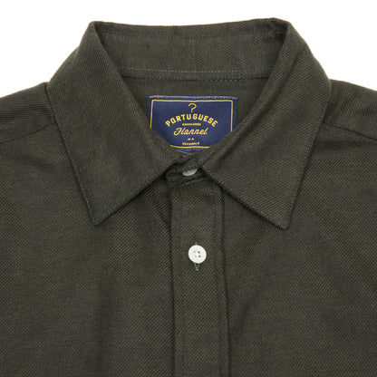 Portuguese Flannel Teca Flannel Shirt in Forest