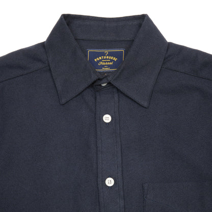 Portuguese Flannel Teca Shirt in Navy