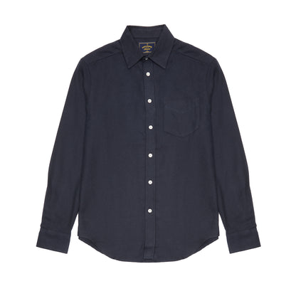 Portuguese Flannel Teca Shirt in Navy