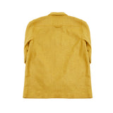 Portuguese Flannel Field Wool Overshirt in Yellow