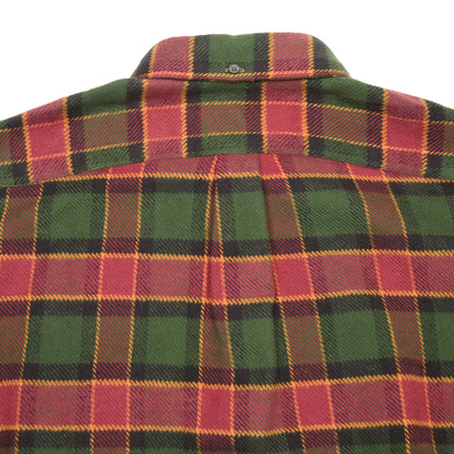 Portuguese Flannel Argila Shirt in Green-Red Plaid